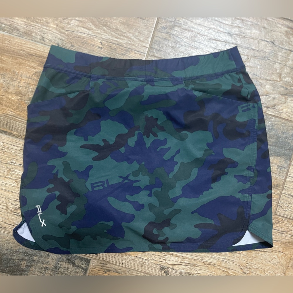 RLX Ralph Lauren Green Camo Golf Skort MED Women’s